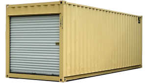 24ft Refurbished Storage Container w/ Roll-Up Door