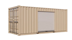 20ft New Storage Container w/ One 7ft Roll-up Door on Right Side