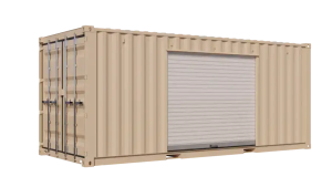20ft New Storage Container w/ One 8ft Roll-up Doors on Right Side