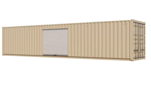 40ft Storage Container w/ Roll-Up Doors